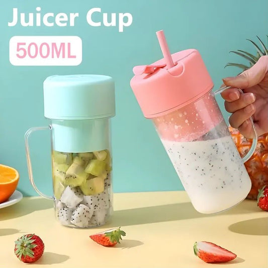 Portable Juice Blender With Straw
